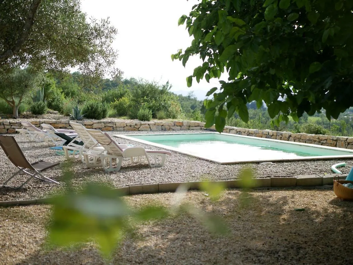 Les Agaves Piscine Panoramique Vue Exceptionnelle Bed & Breakfast Grospierres France